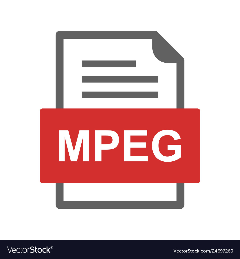 Mpeg file document icon