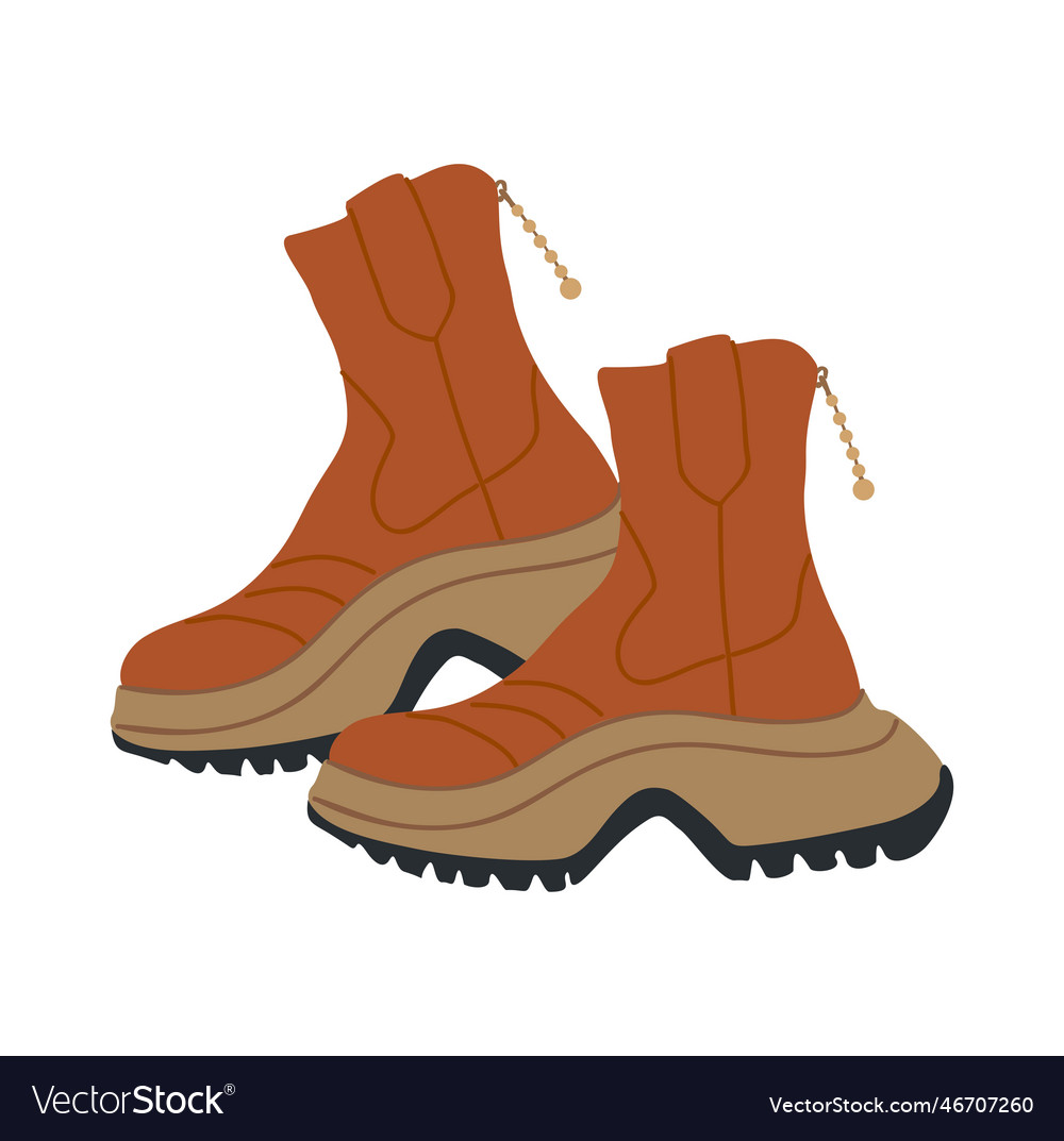 Trendy women brown leather ankle boots