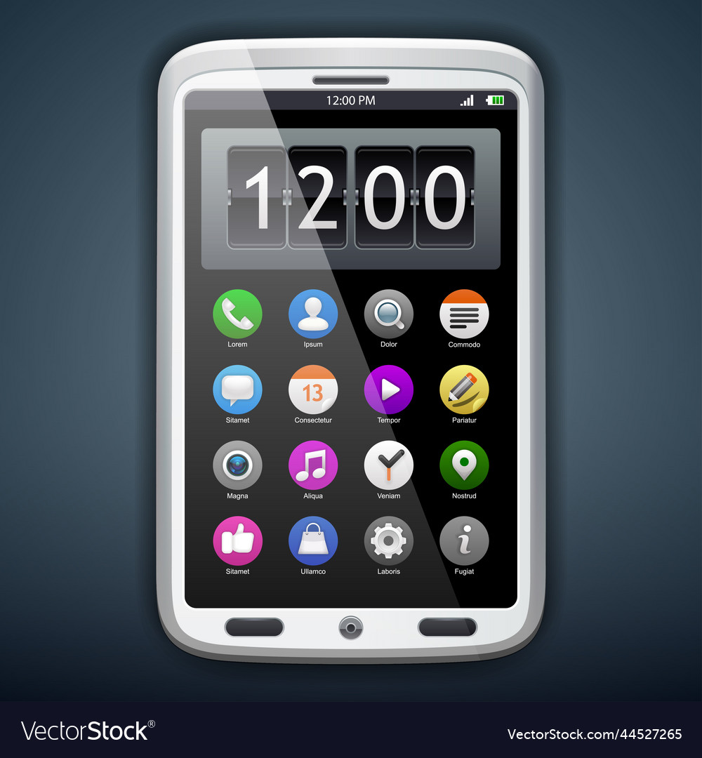 Communicator with app icons