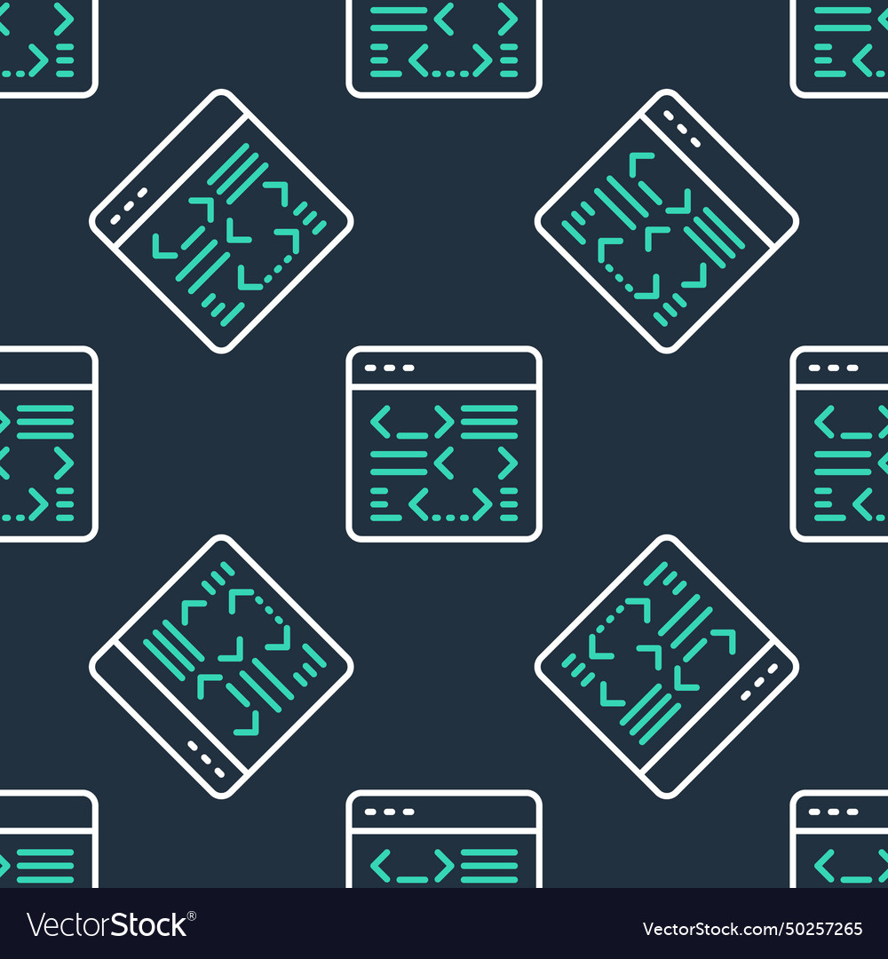 Linie Software Web-Entwickler Programmierung Code-Symbol vector image Linie Software Web-Entwickler Programmierung Code-Symbol
