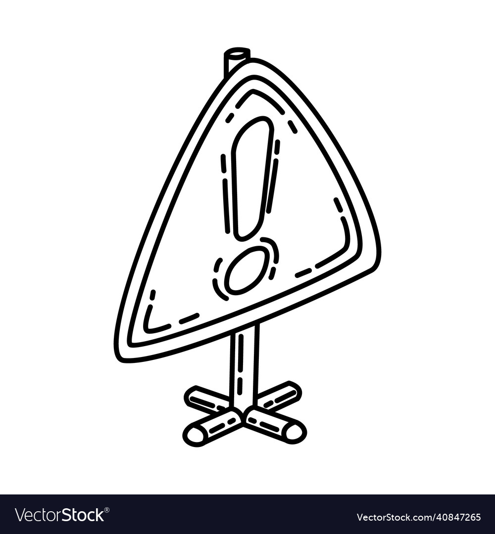 Other danger icon doodle hand drawn or outline vector image Other danger icon doodle hand drawn or outline