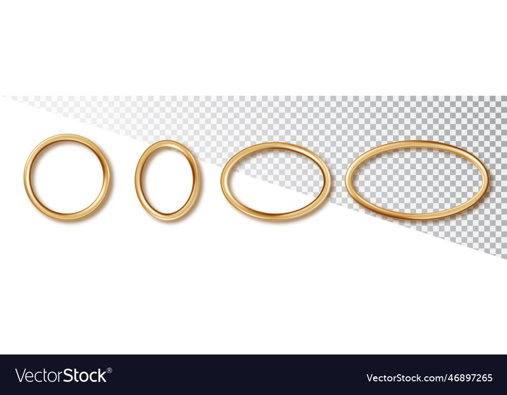 Realistic Round Frames Set