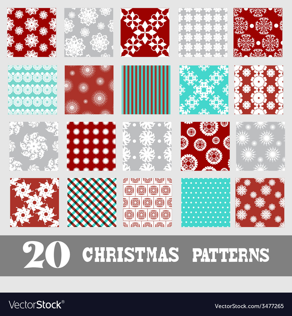 Seamless patterns set