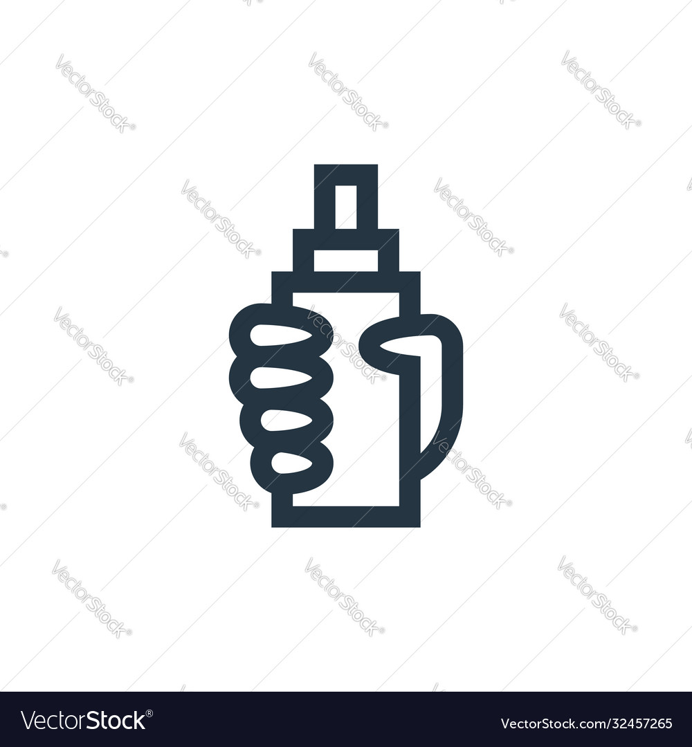 Spray icon editable stroke linear