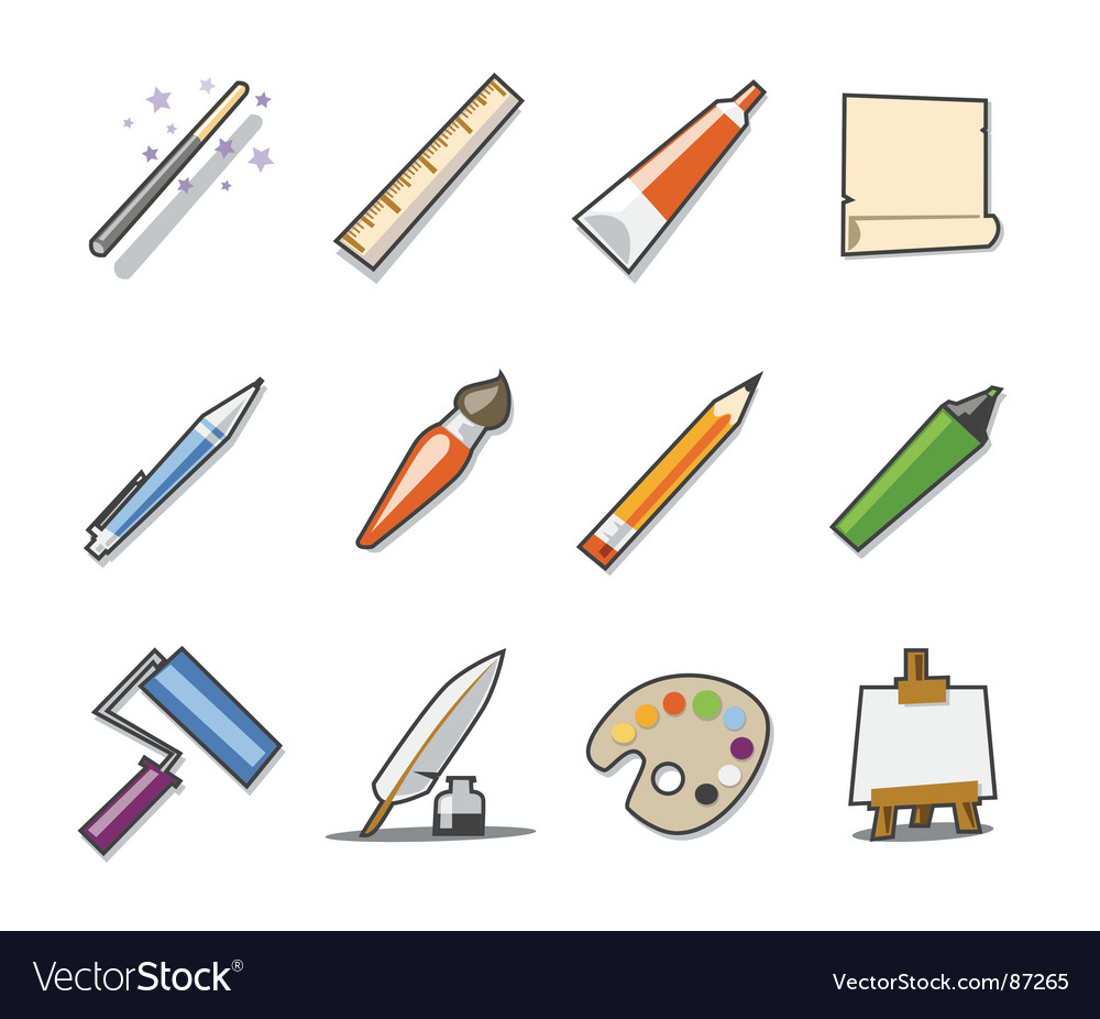 Universal icons fresh collection Royalty Free Vector Image