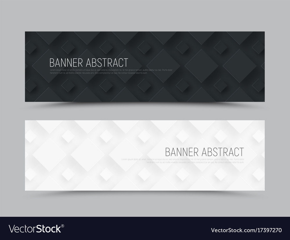 Design of a horizontal banner in minimalist Vector Image