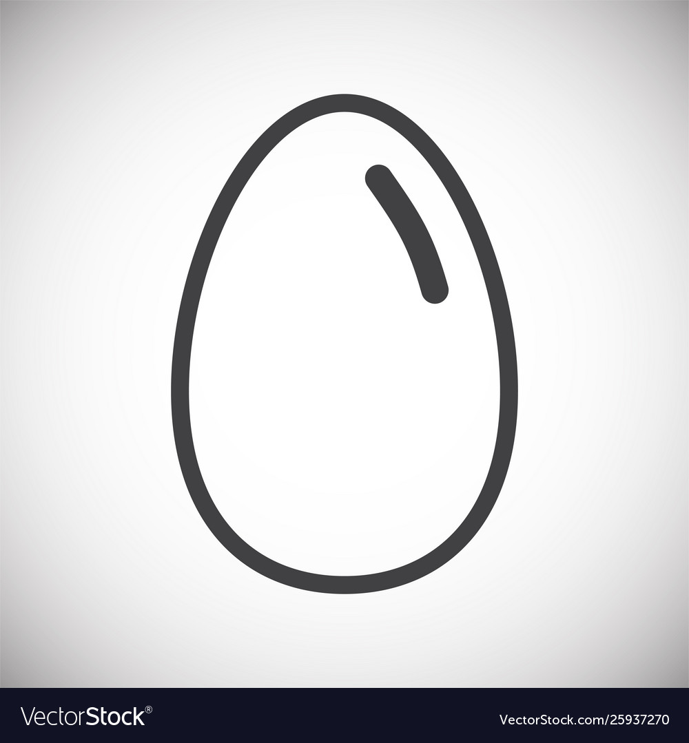 Egg related icon on background for graphic and web vector image Egg related icon on background for graphic and web