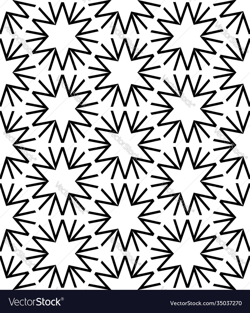 Floral Geometry Seamless Pattern