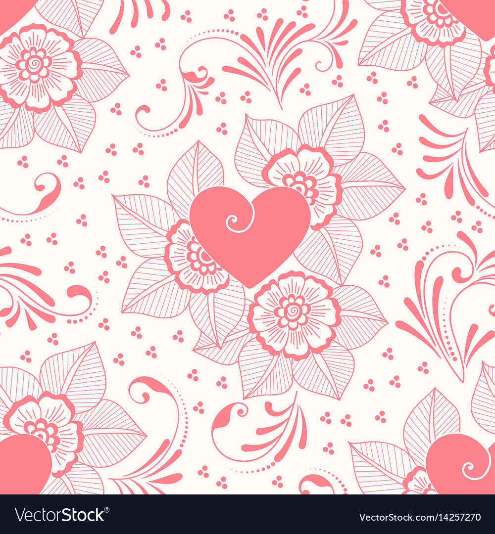 Flower seamless pattern element