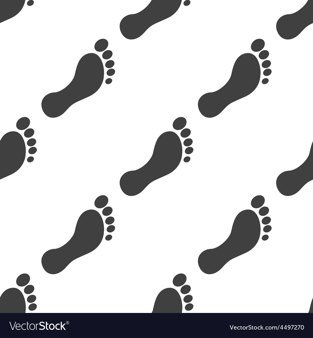 Footprint seamless pattern