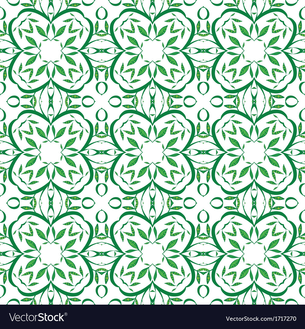 Green leaves pattern