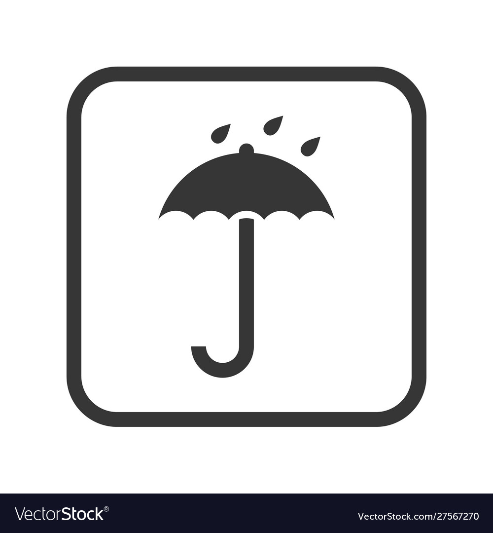 No wet umbrella packaging and logistic Royalty Free Vector