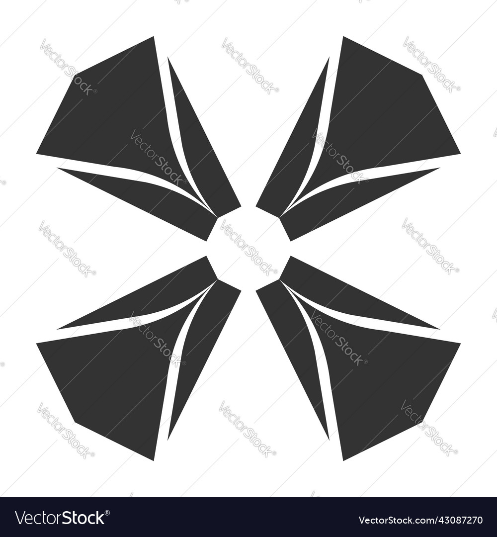 Simple motif mandala shape element circular round