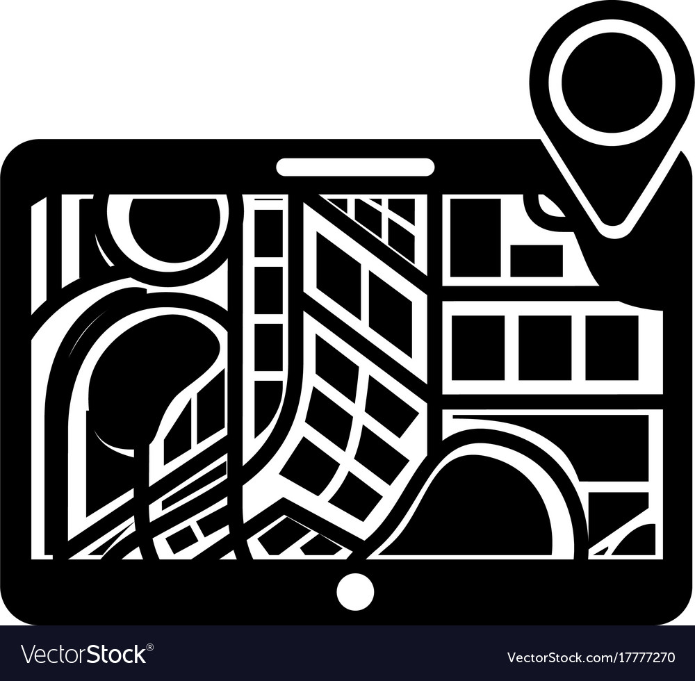 Tablet pointer map navigation destination symbol