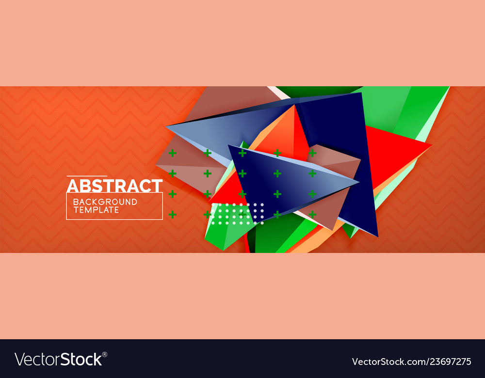 3d triangular minimal abstract background