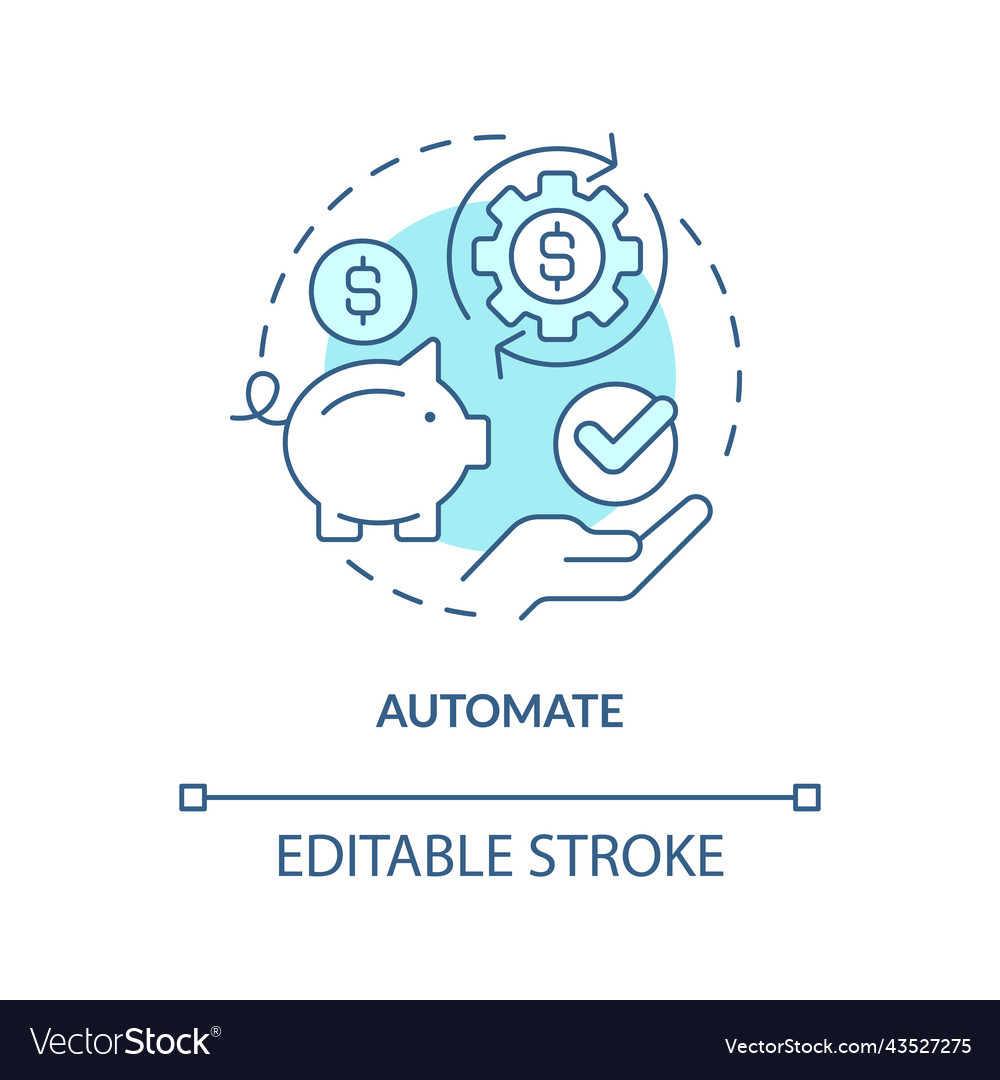 Automate turquoise concept icon