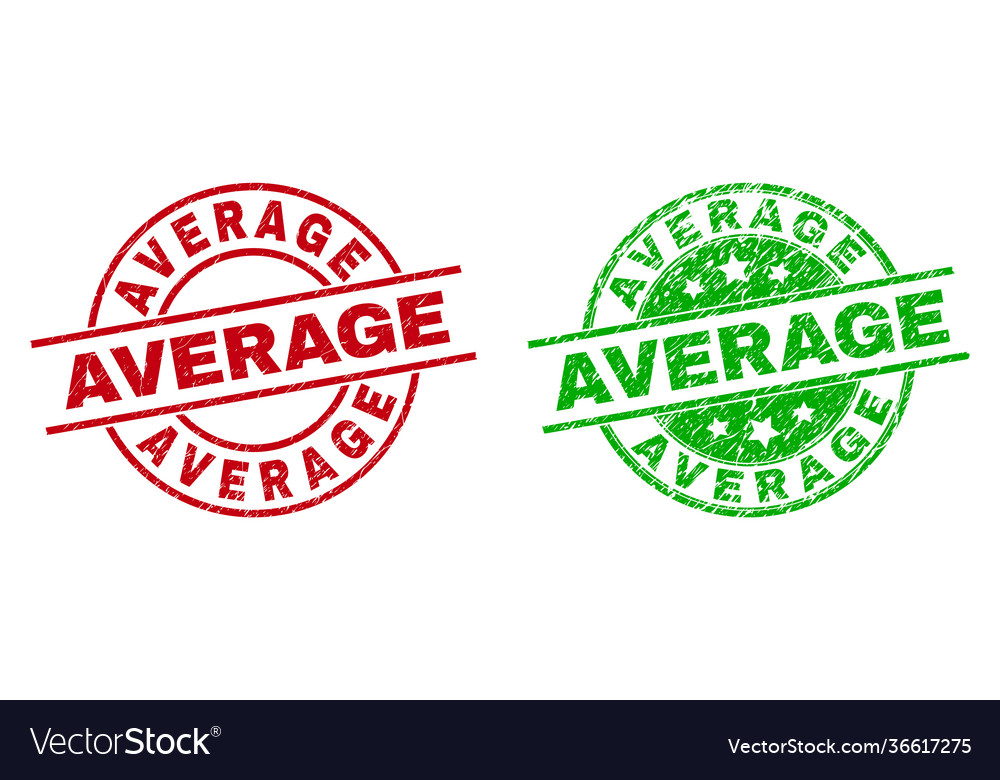 Average round badges using unclean surface