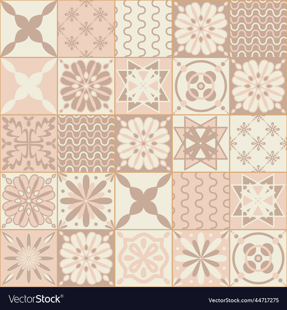 Beige pastel square ceramic tiles gentle idyllic