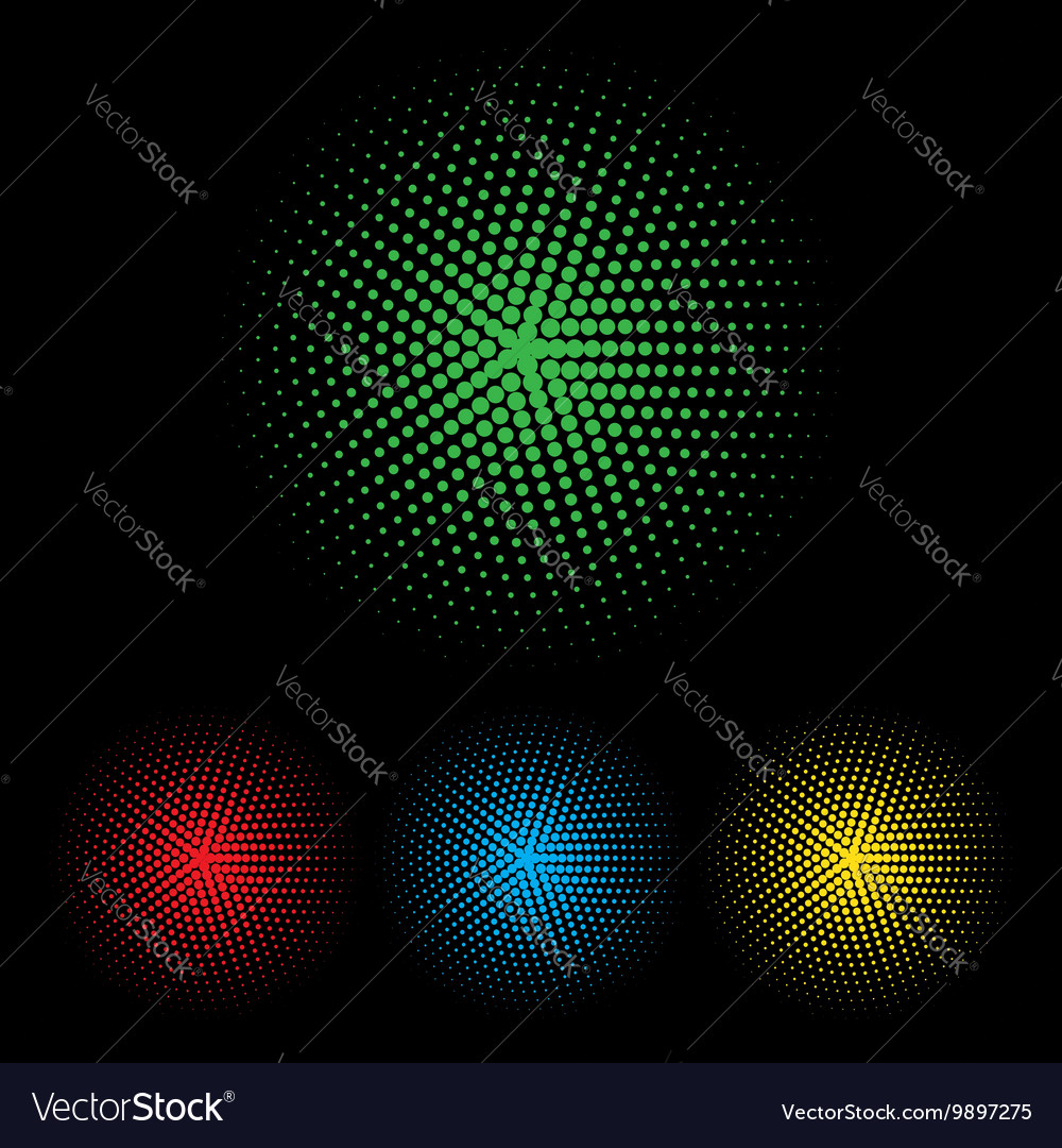 Dotted frame abstract background halftone effect