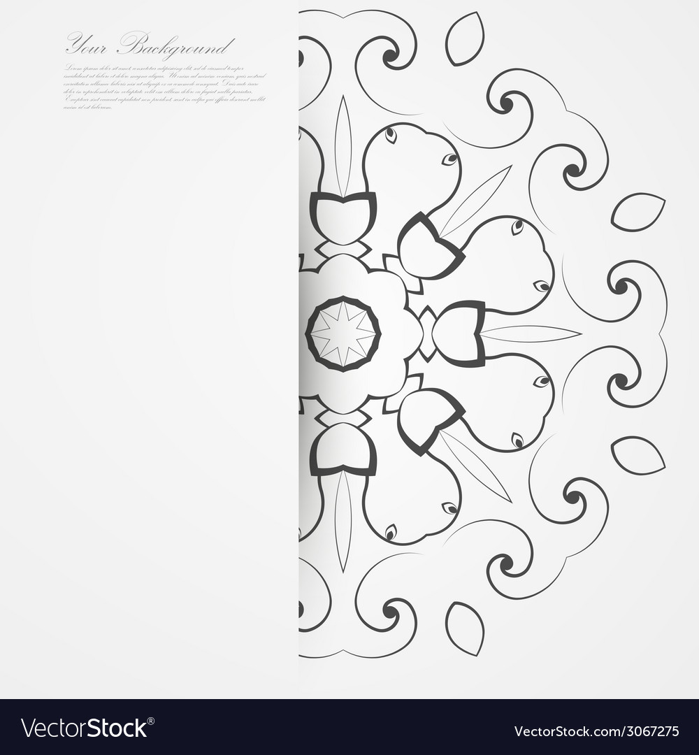 Elegant background with lace ornament