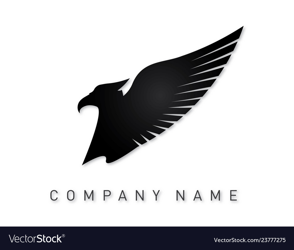 Grey eagle Royalty Free Vector Image - VectorStock