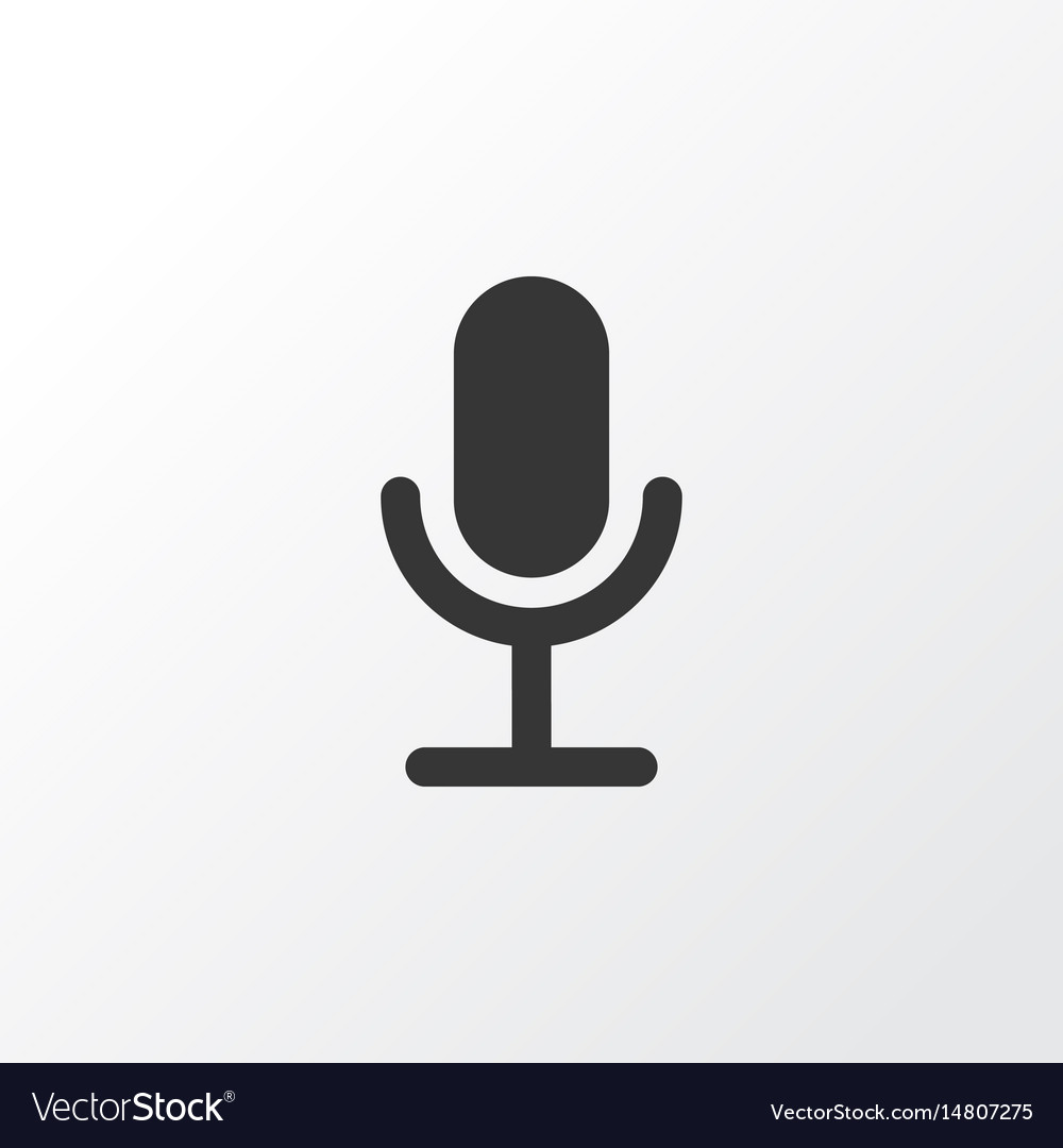 Microphone icon symbol premium quality isolated