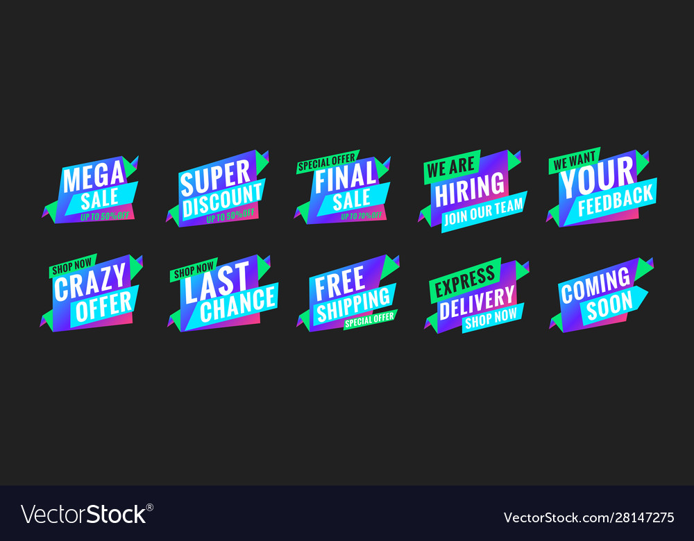 Promotional Concept Templates For Banner Website Vector Image