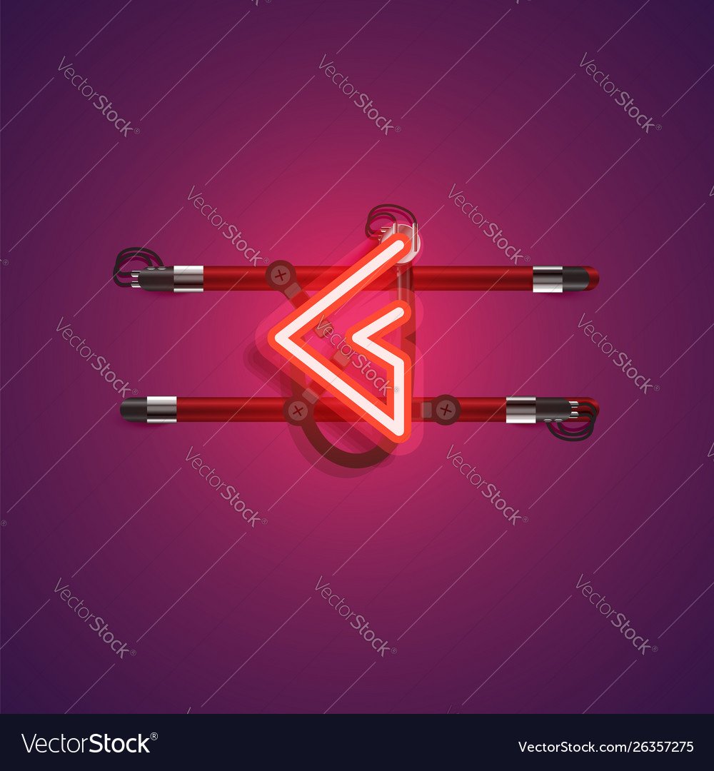 Realistic neon character with wires and console vector image Realistic neon character with wires and console