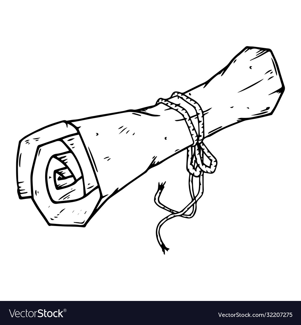 Rolled Up Scroll Icon