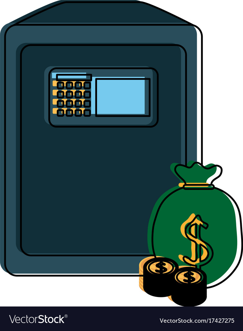 Safe box with digital display icon image