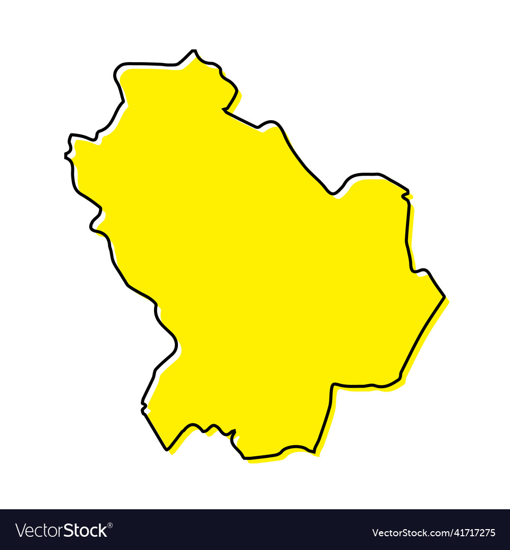 Simple outline map of basilicata is a region