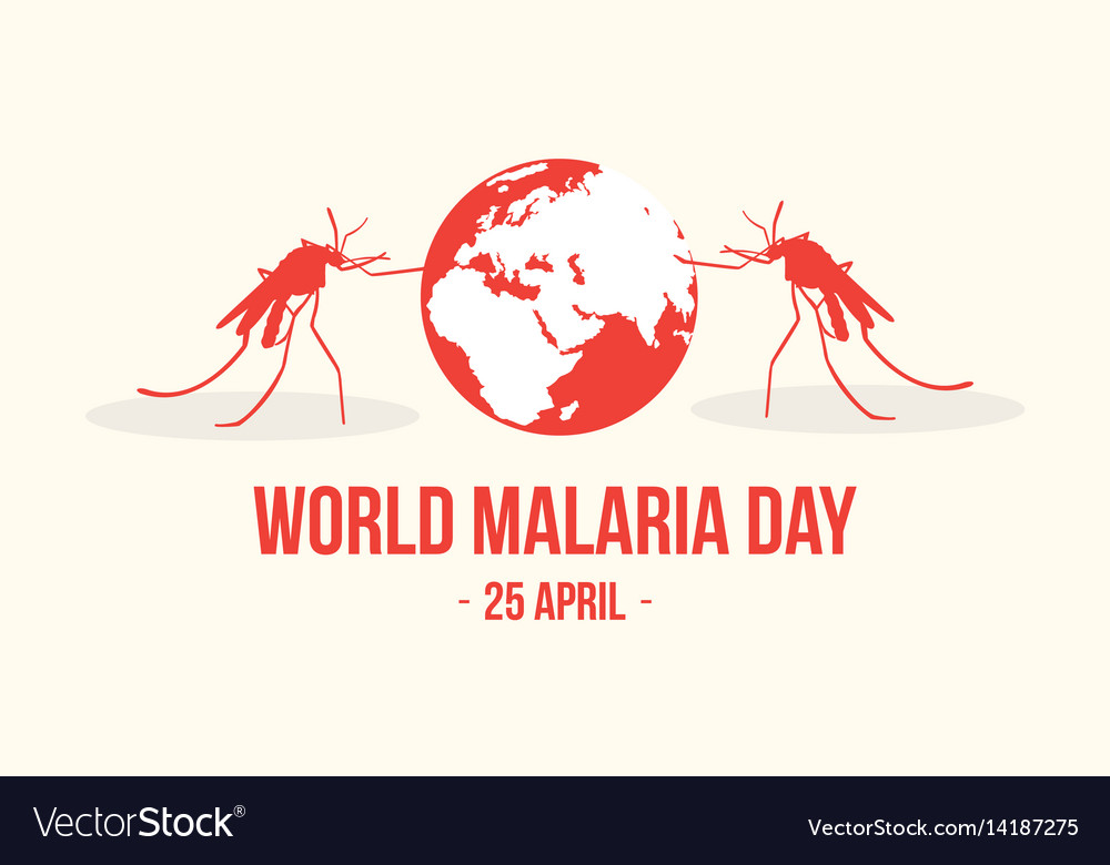 World malaria day concept style Royalty Free Vector Image