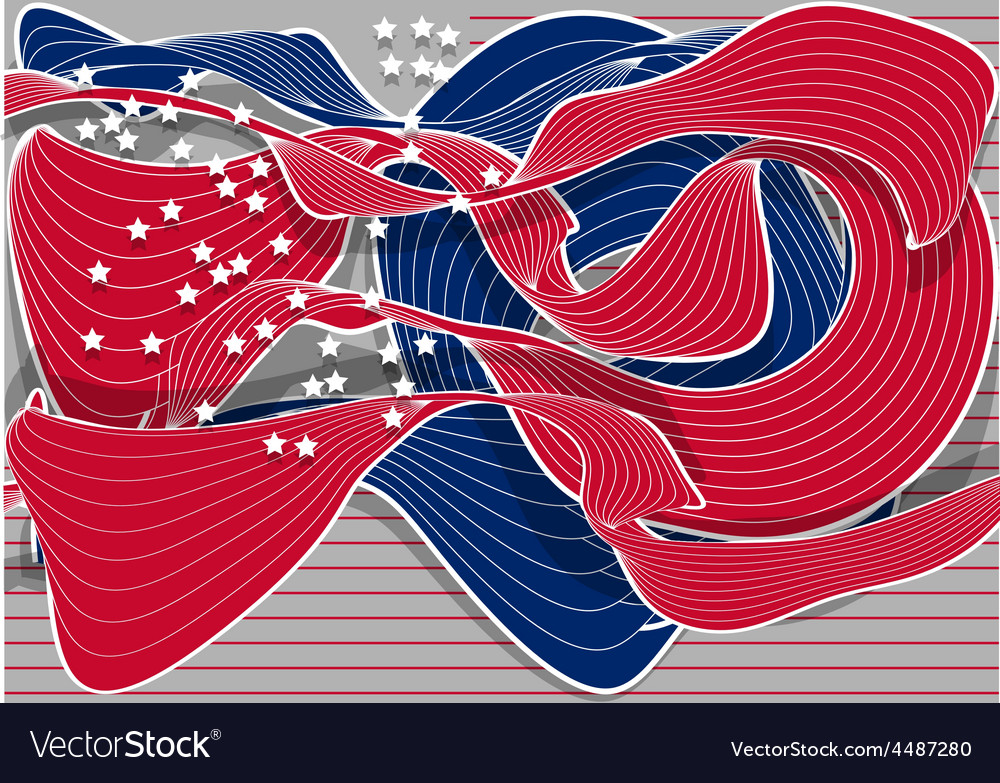 Abstract american flag