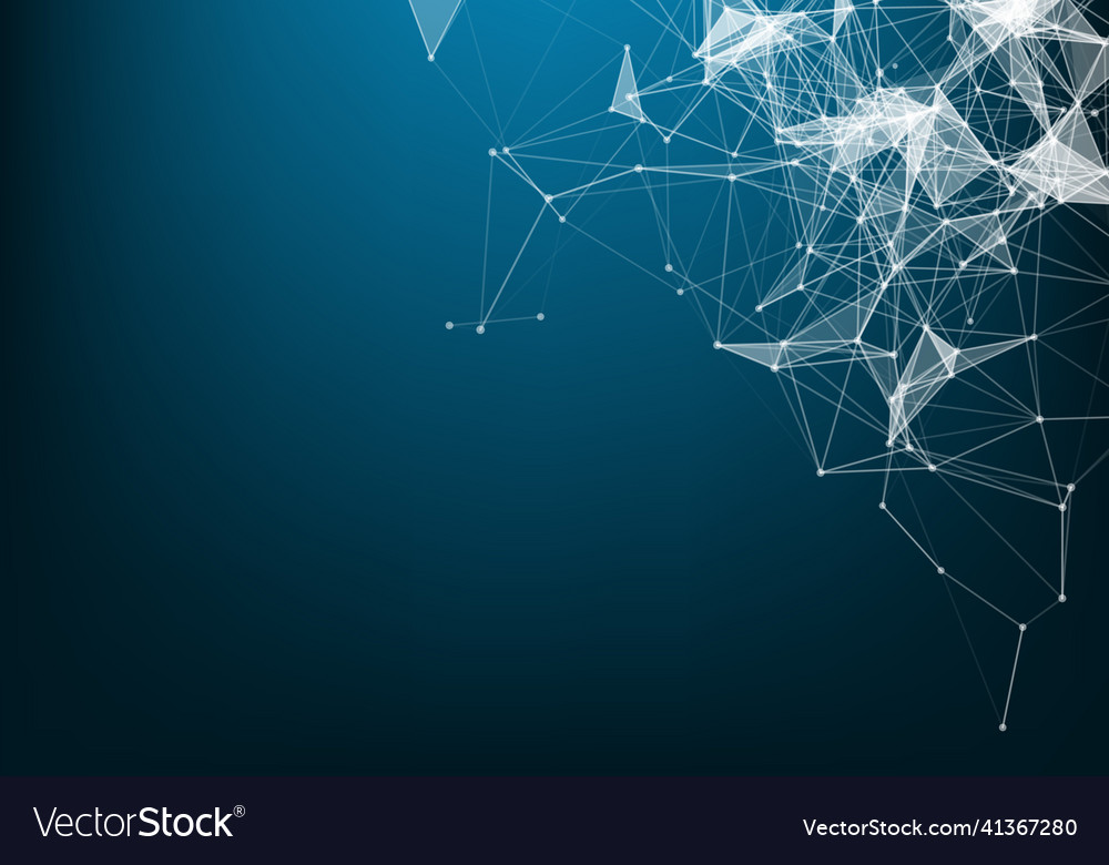 Abstract particles and lines plexus effect