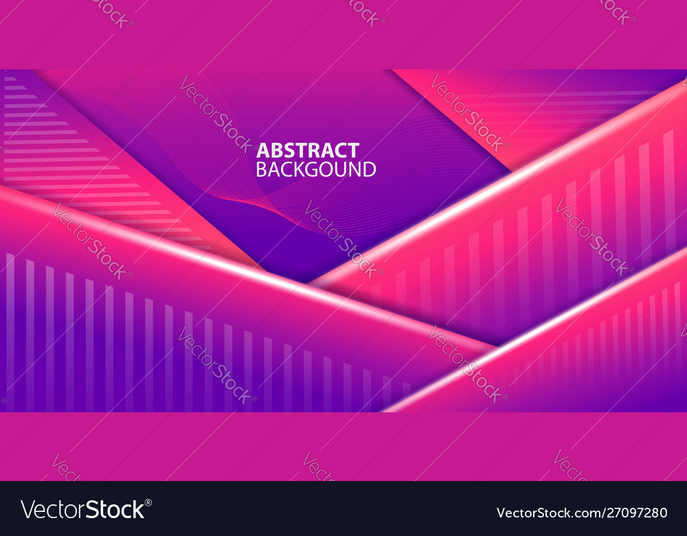 Abstract shapes with magenta gradient background