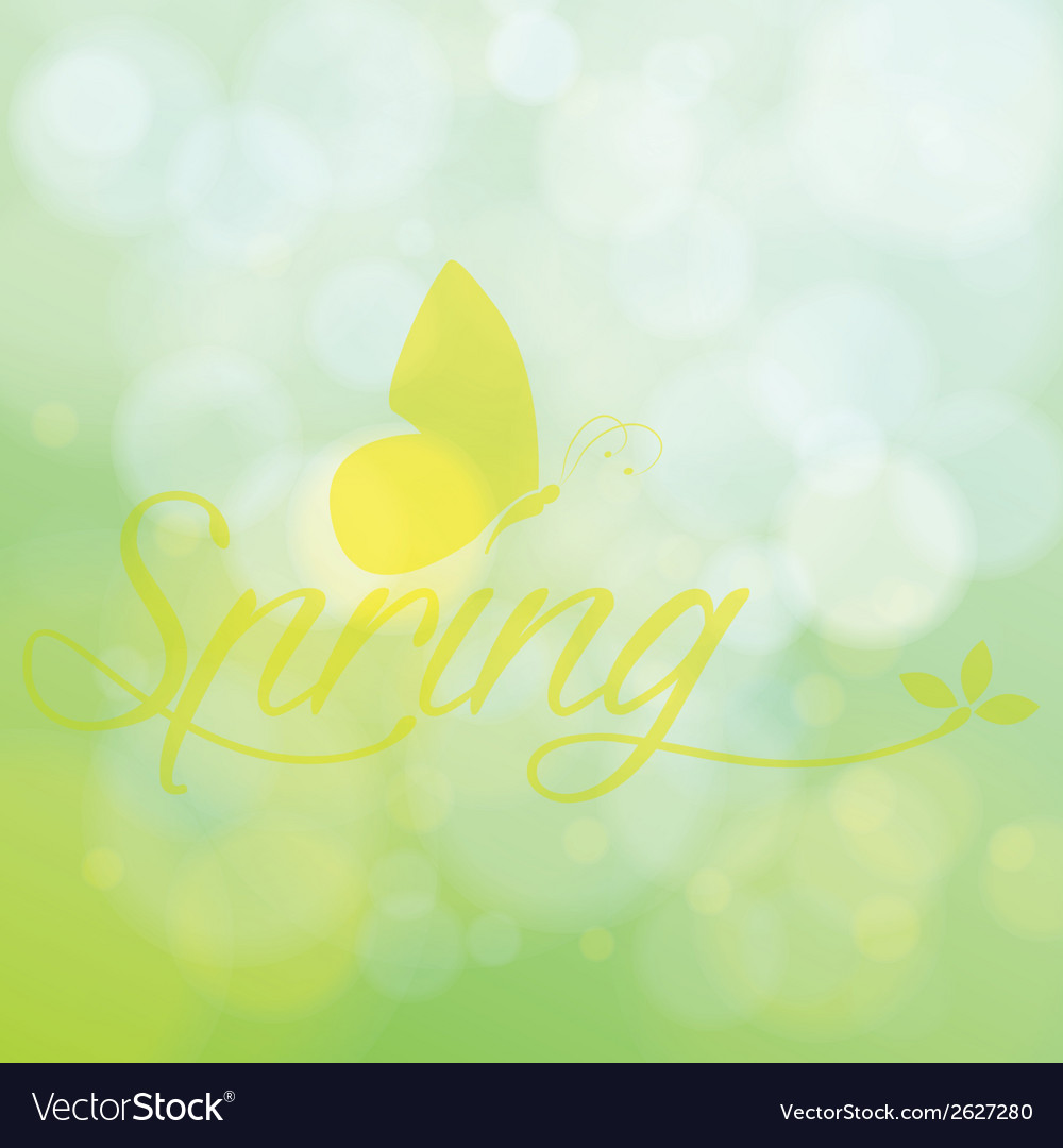 Abstract spring background with some special