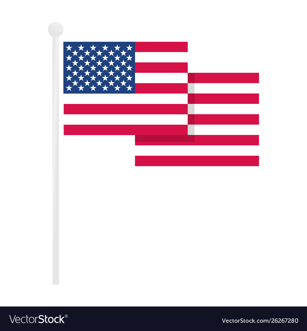 American flag vector image American flag