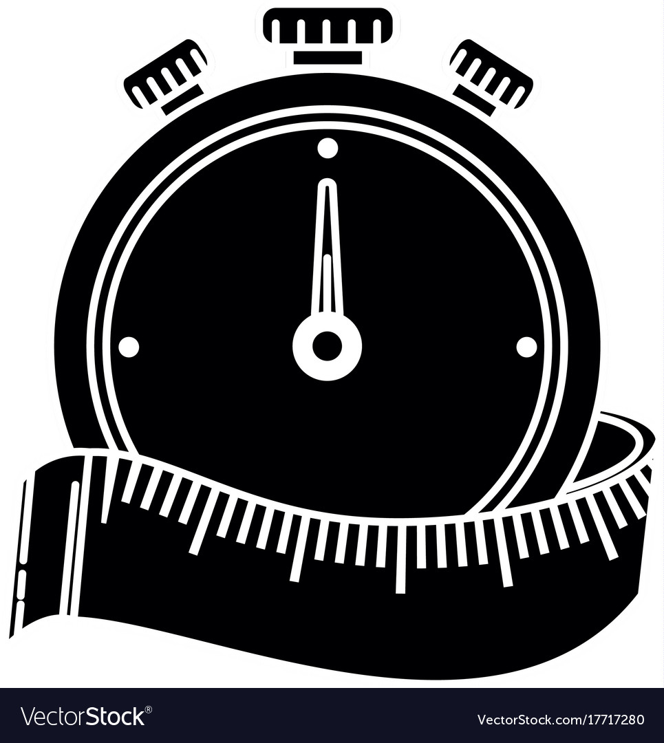 Chronometer timer with tape measure