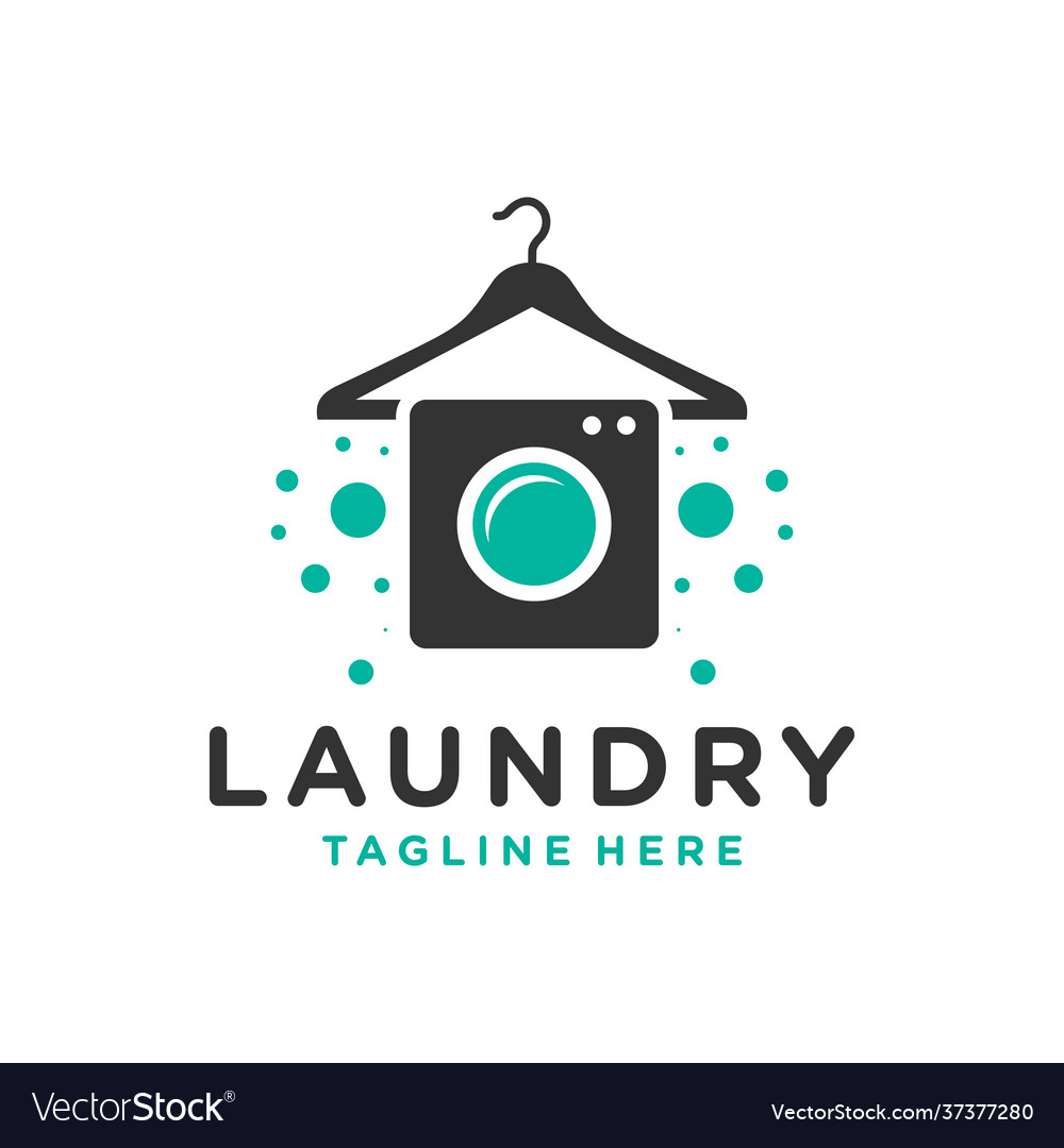 Clothing laundry logo or brush cleaning booth