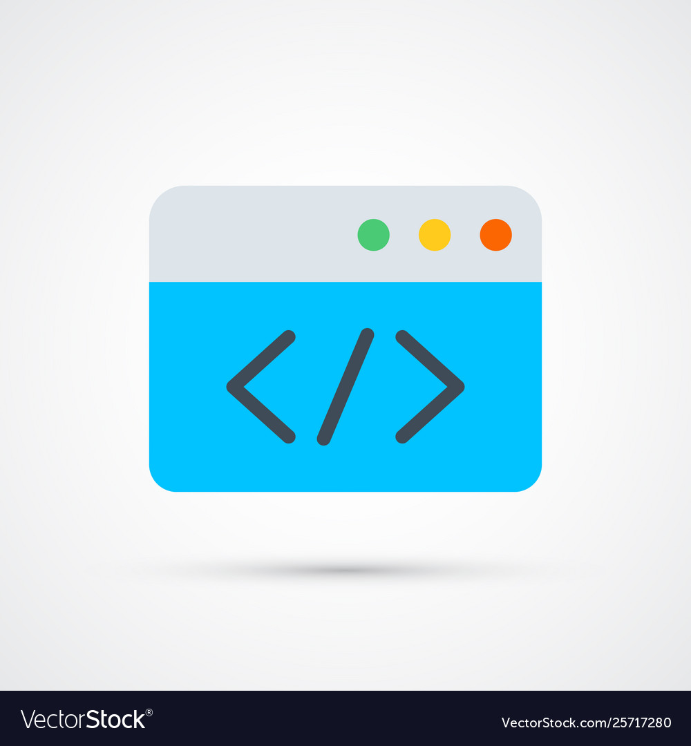 Codingtrendy symbol trendy colored Royalty Free Vector Image
