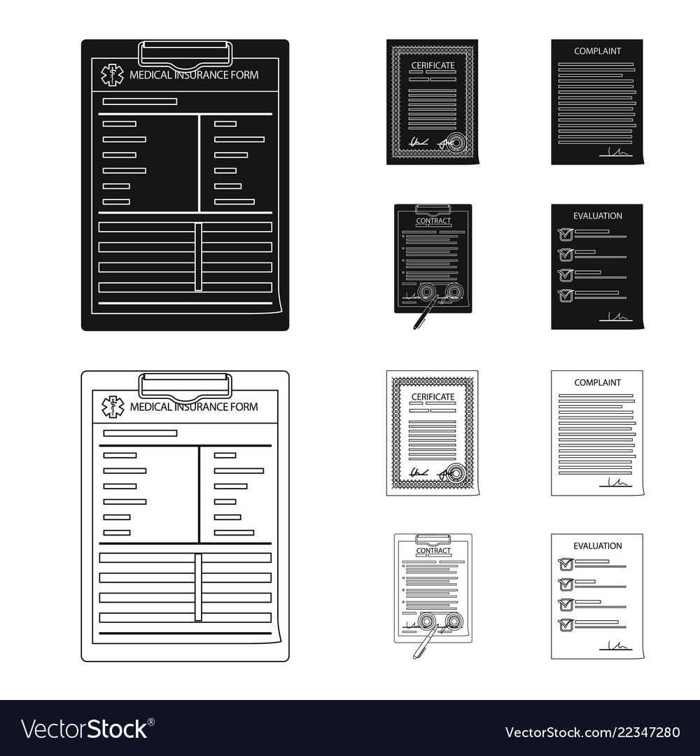Design of form and document icon vector image Design of form and document icon