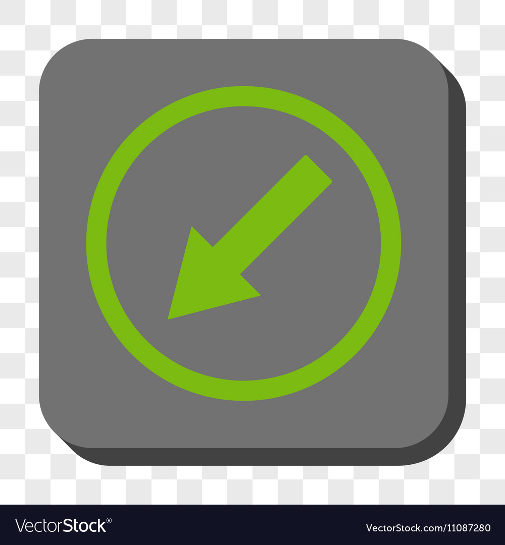 Down-left rounded arrow square button