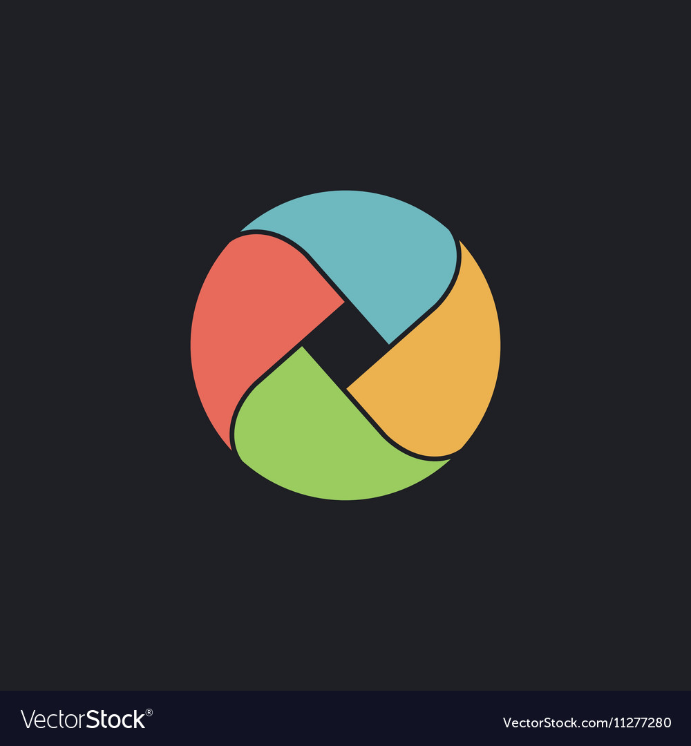 Wave circle computer symbol