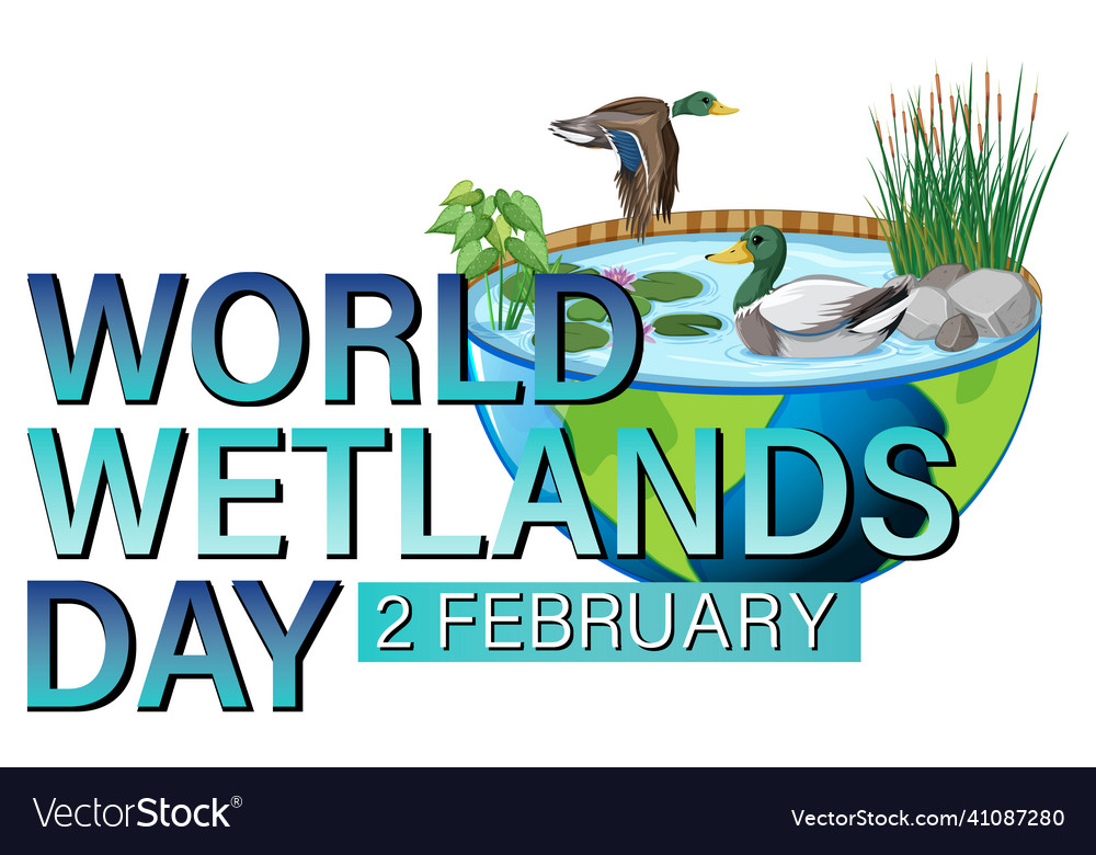 World wetlands day logo design