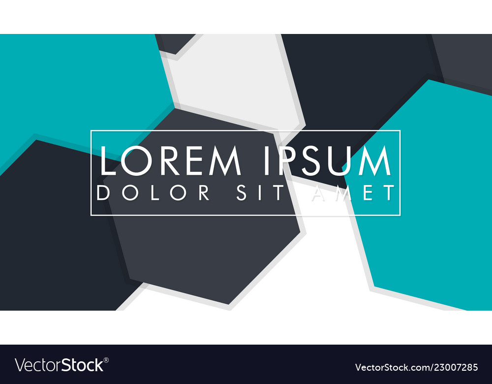 Abstract colorful hexagon background