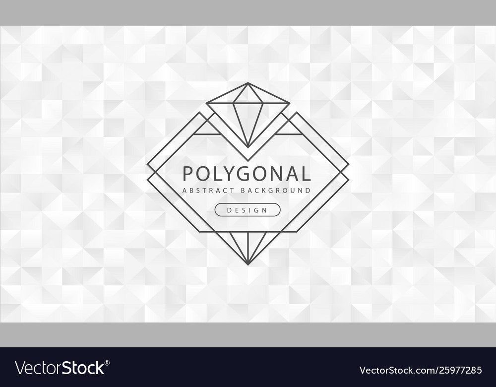 Abstract polygonal white background texture