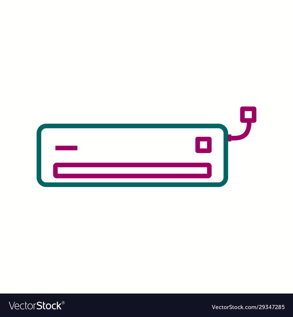 Air Conditioner Line Icon - Cooling