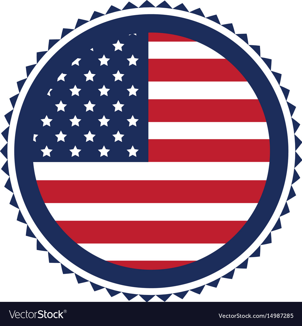 American Flag Button