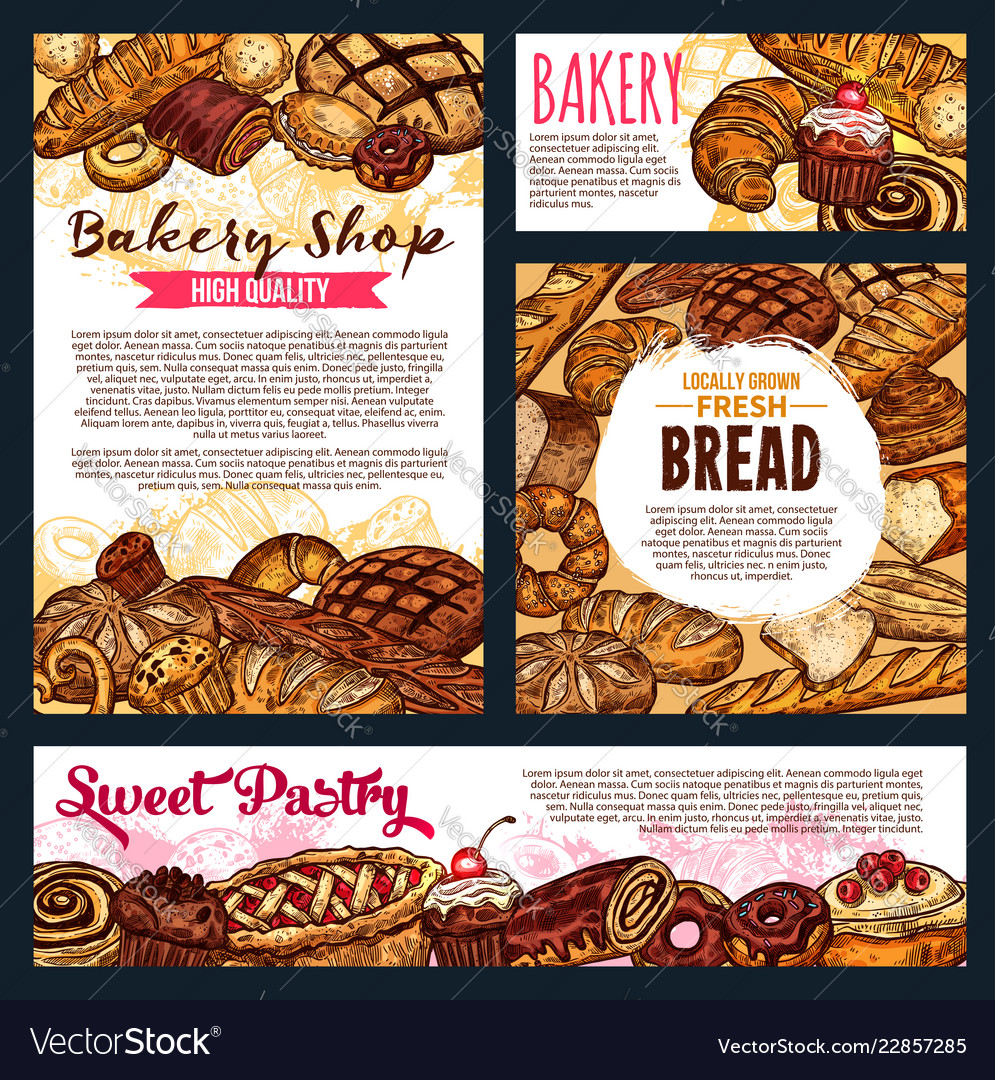 bread-and-pastry-products-on-bakery-shop-vector-image