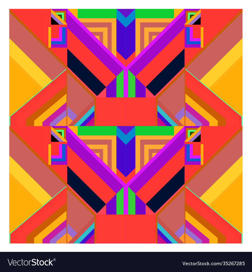 Colorful geometric and curve background pattern